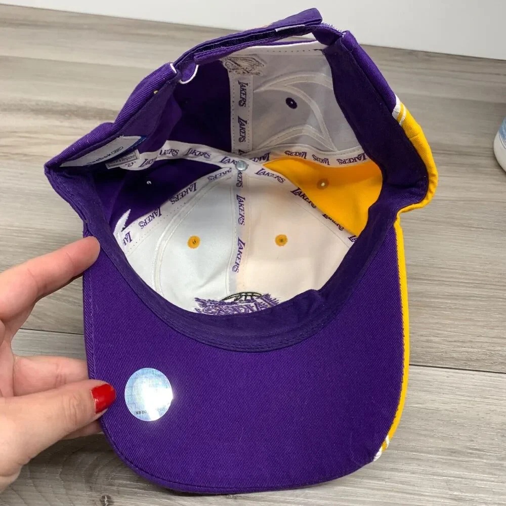 Los Angeles Lakers Youth Hat Reebok Adjustable Purple Yellow‎ 100% Cotton